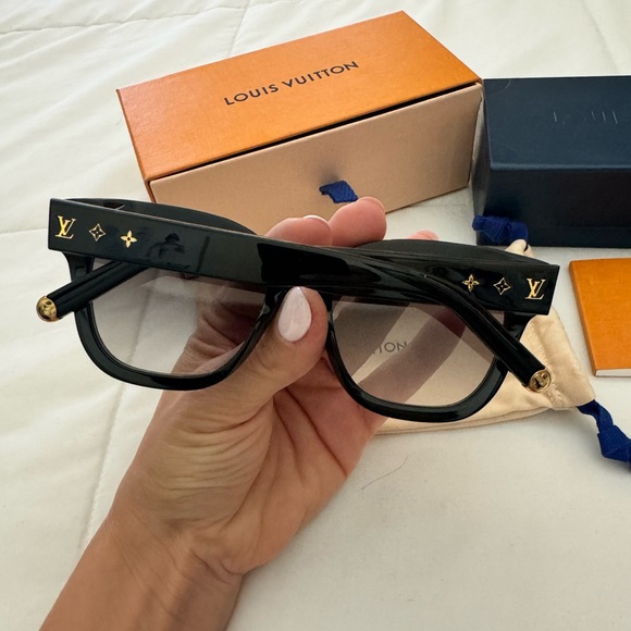 Louis Vuitton- My Monogram Square sunglasses Z1523E- worn once black/gold - Picture 3 of 13